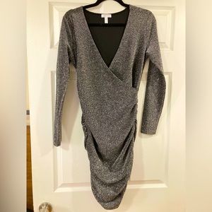 Sparkly Longsleeve Bodycon Dress - Size Medium